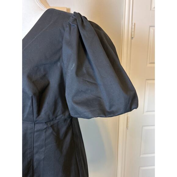 J. Crew | (NWT) Black Button Front Ballon Sleeve Sheath Dress | 14 - Picture 9 of 15